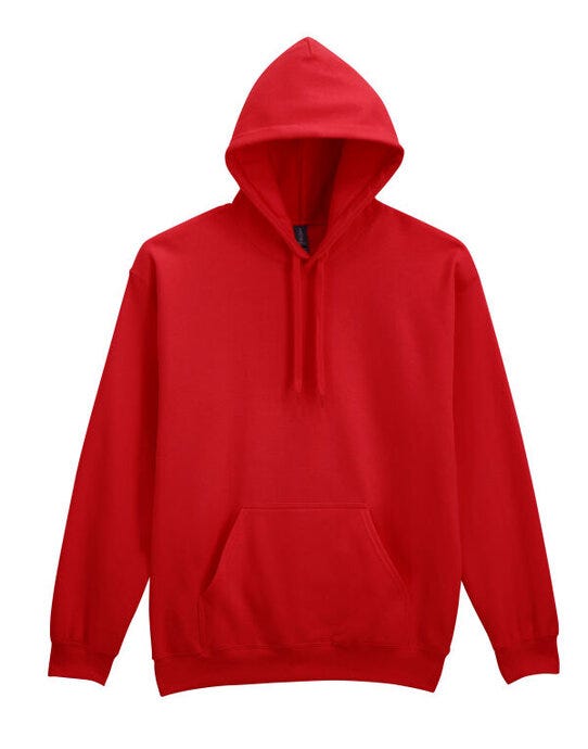 Gildan SF500 Softstyle Midw Fleece Adult Hoody - Red
