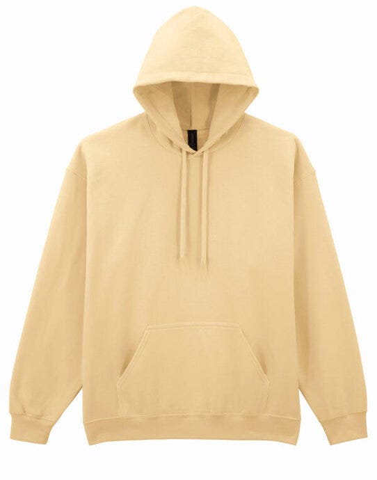 Gildan SF500 Softstyle Midw Fleece Adult Hoody - Yellow Haze