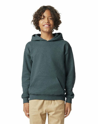 Gildan SF500B Softstyle Midw Fleece Youth Hoody - Dark Heather