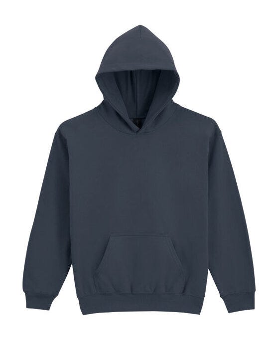 Gildan SF500B Softstyle Midw Fleece Youth Hoody - Dark Heather