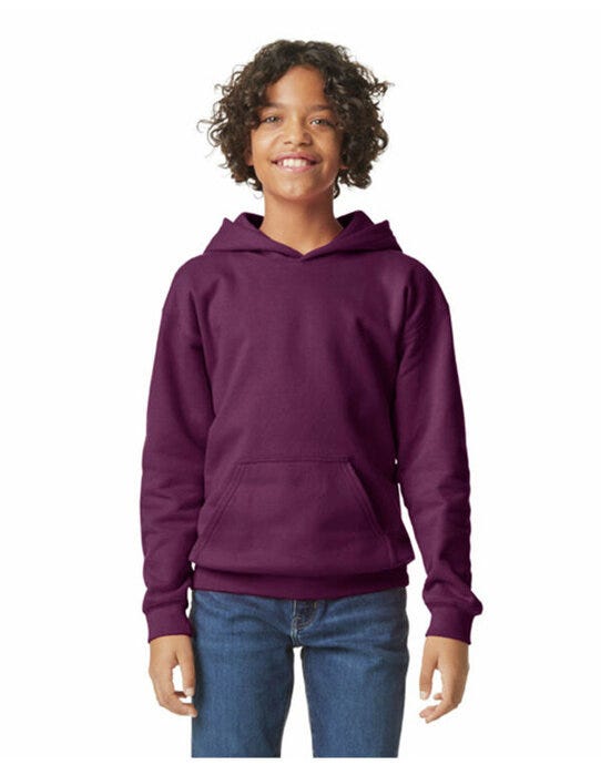 Gildan SF500B Softstyle Midw Fleece Youth Hoody - Maroon