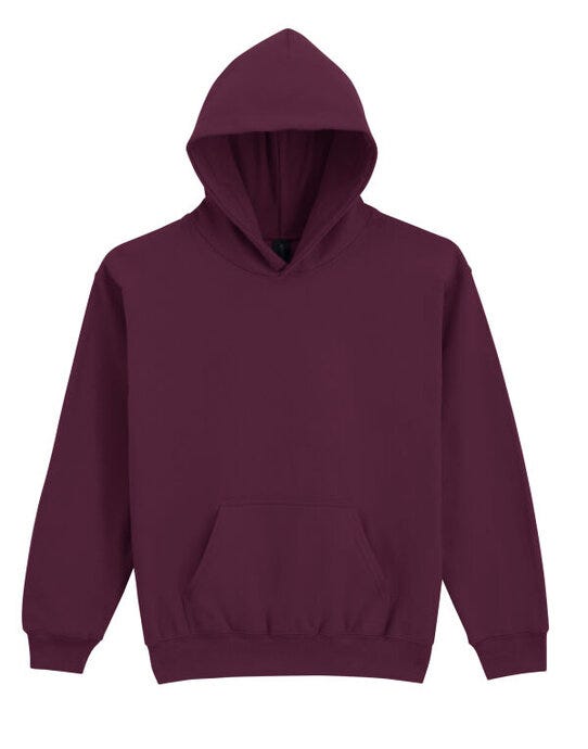 Gildan SF500B Softstyle Midw Fleece Youth Hoody - Maroon