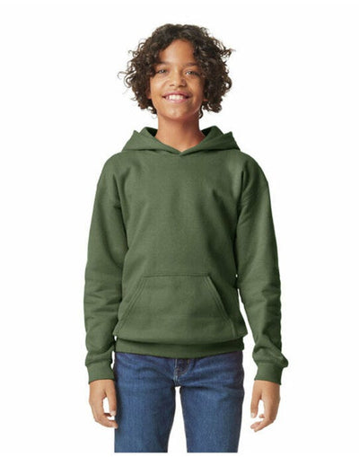 Gildan SF500B Softstyle Midw Fleece Youth Hoody - Military Green