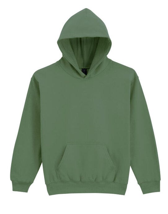 Gildan SF500B Softstyle Midw Fleece Youth Hoody - Military Green