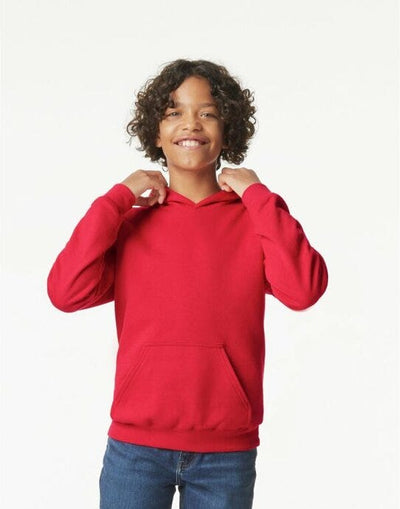 Gildan SF500B Softstyle Midw Fleece Youth Hoody - Red