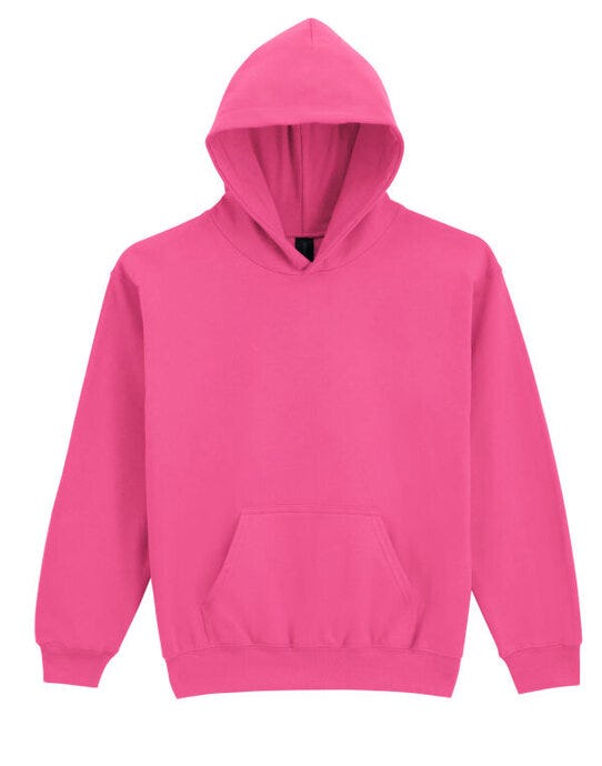 Gildan SF500B Softstyle Midw Fleece Youth Hoody - Pink Lemonade