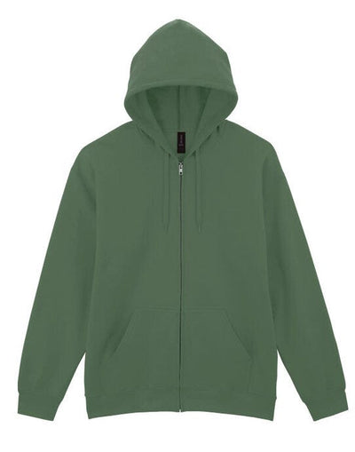 Gildan SF600 Softyle Midweight Full Zip Hoody - Military Green