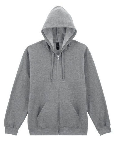 Gildan SF600 Softyle Midweight Full Zip Hoody - Sport Grey (RS)