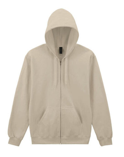 Gildan SF600 Softyle Midweight Full Zip Hoody - Sand