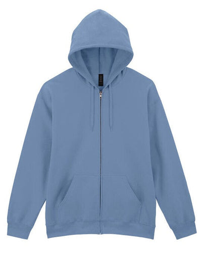 Gildan SF600 Softyle Midweight Full Zip Hoody - Stone Blue