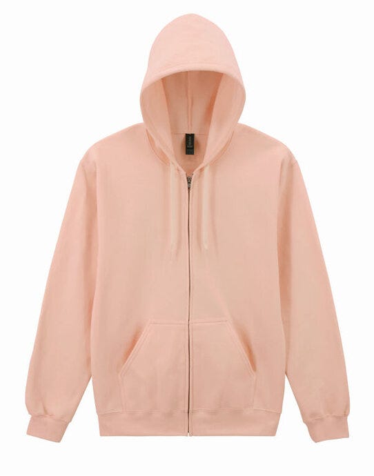Gildan SF600 Softyle Midweight Full Zip Hoody - Dusty Rose