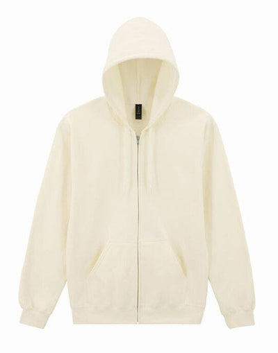 Gildan SF600 Softyle Midweight Full Zip Hoody - Off White