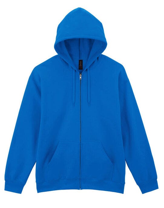 Gildan SF600 Softyle Midweight Full Zip Hoody - Royal