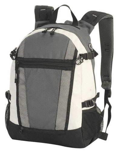 Shugon SH1295 Indiana  Sports Backpack - Dark Grey/Off White