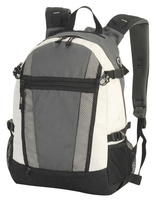 Shugon SH1295 Indiana  Sports Backpack - Dark Grey/Off White