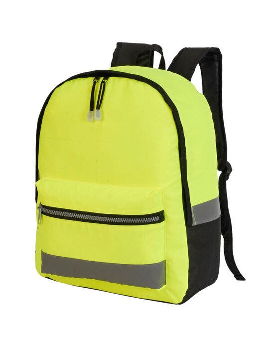 Shugon SH1340 Gatwick Hi-Vis Backpack - Hi-Vis Yellow