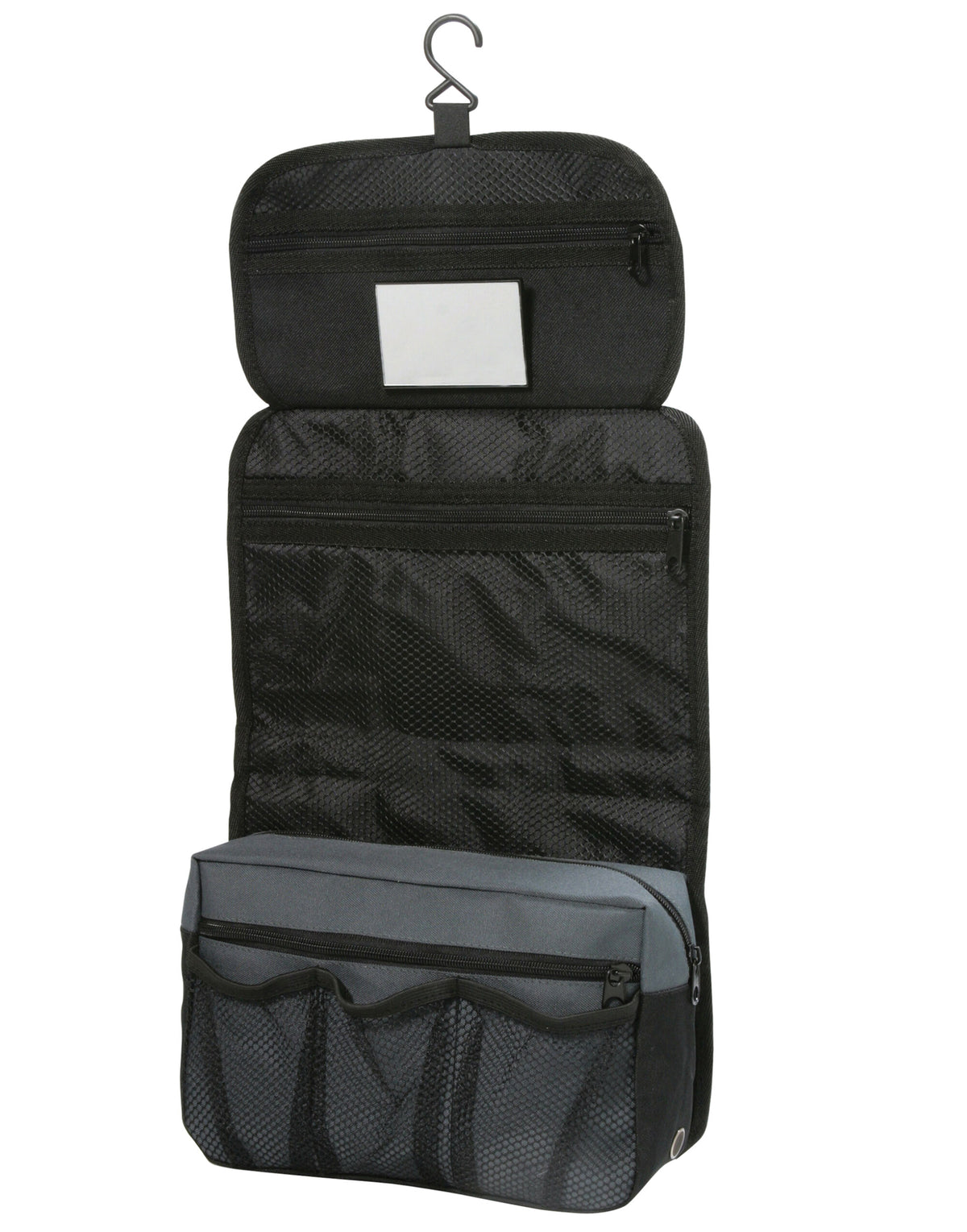 Shugon SH4476 Bristol Folding Toiletry Bag - Dark Grey/Black