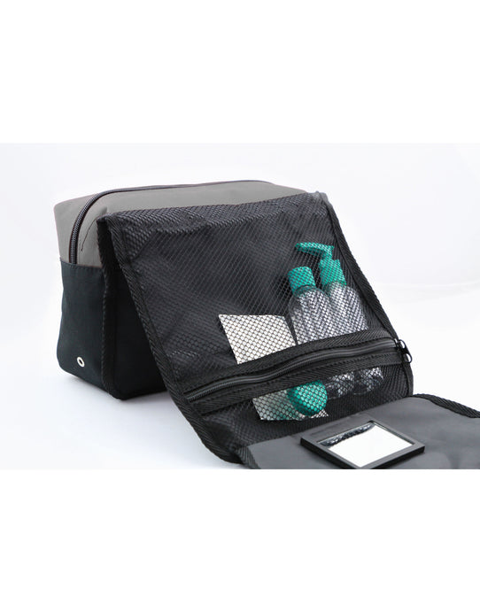Shugon SH4476 Bristol Folding Toiletry Bag - Dark Grey/Black