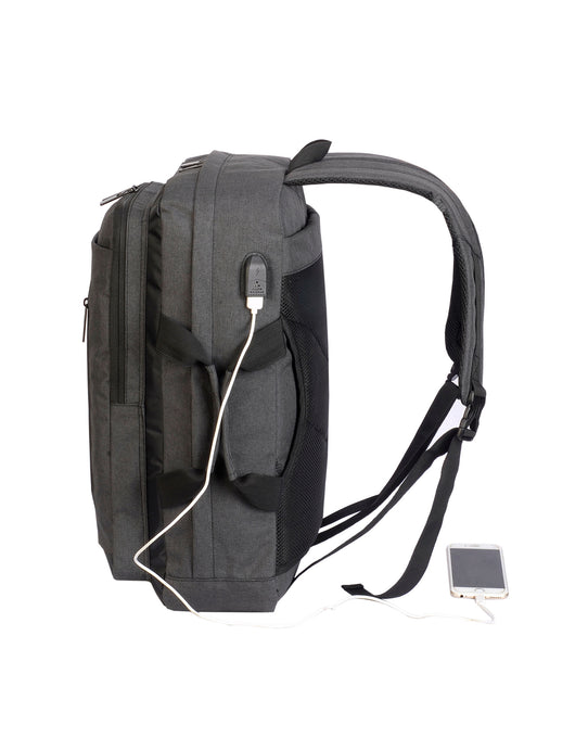 Shugon SH5819 Bordeaux Laptop Briefcase - Charcoal/Black