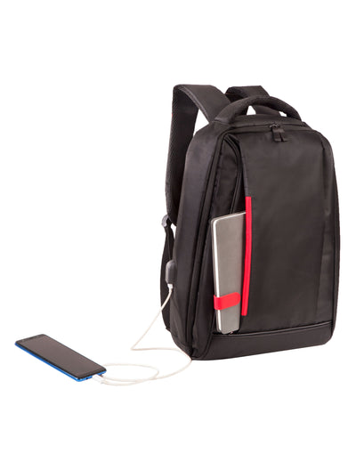 Shugon SH5820 Kiel Urban Laptop Backpack - Black/Red