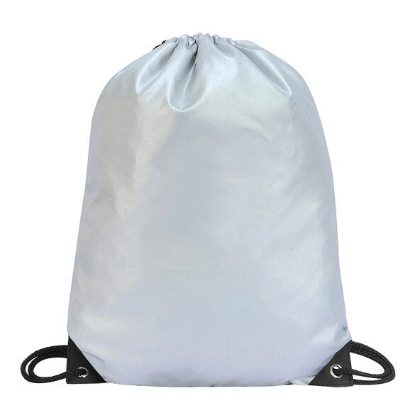 Shugon SH5890 Stafford Drawstring Tote Bag - Silver Grey