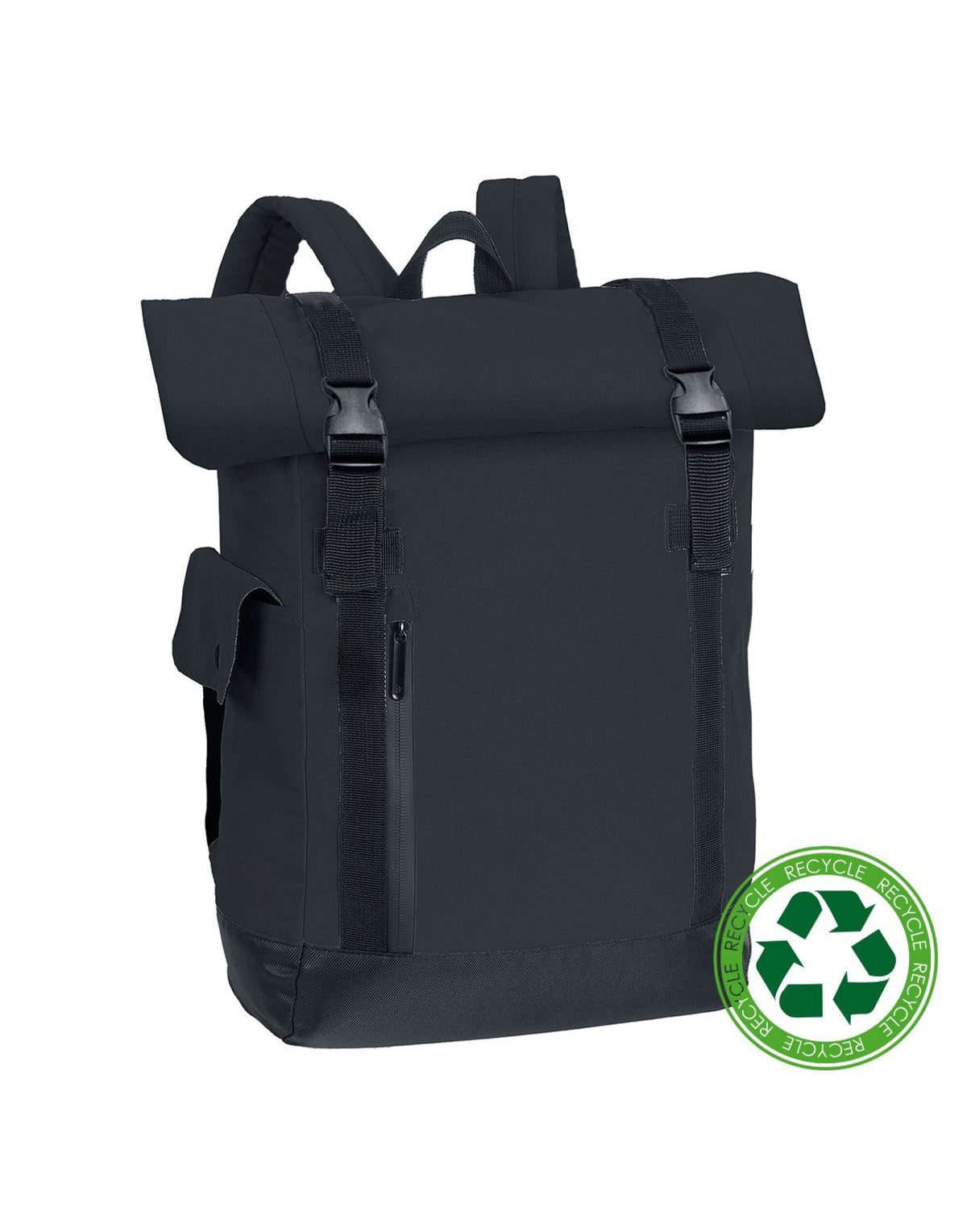 Shugon SH7244 Budapest Sack Laptop Backpack - Black/Black