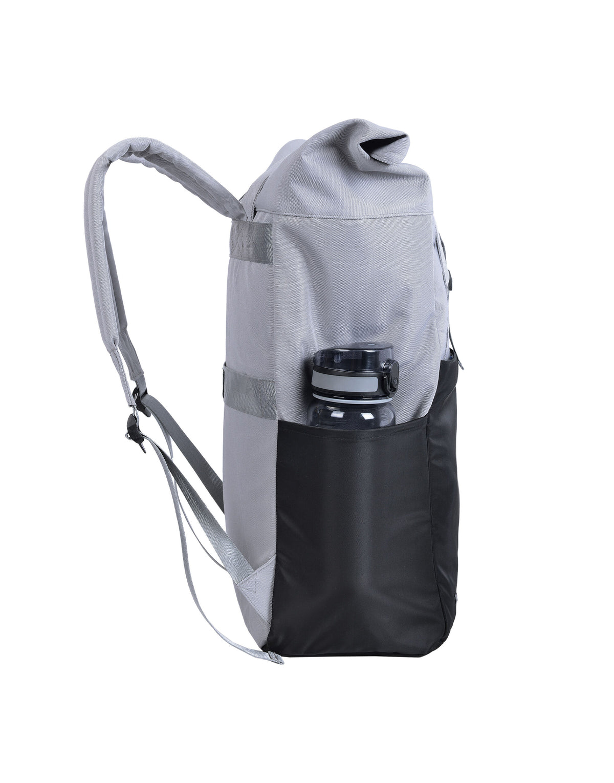Shugon SH7255 Ruby Roll-Top Laptop Backpack - Black/Grey