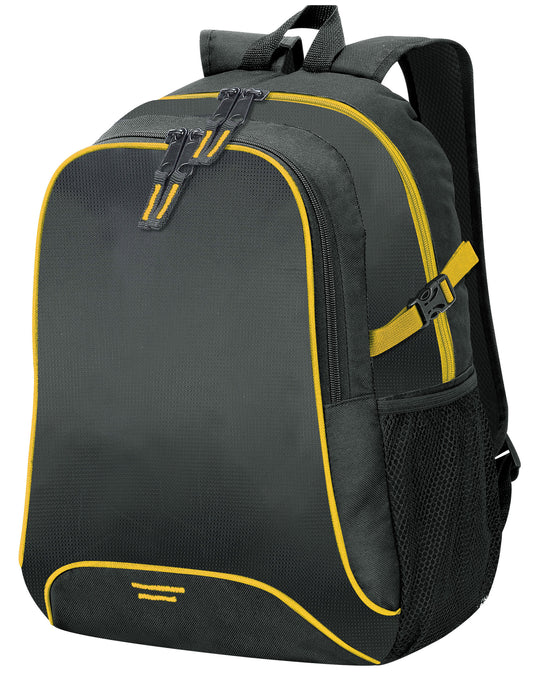 Shugon SH7677 Osaka Backpack - Black/Yellow