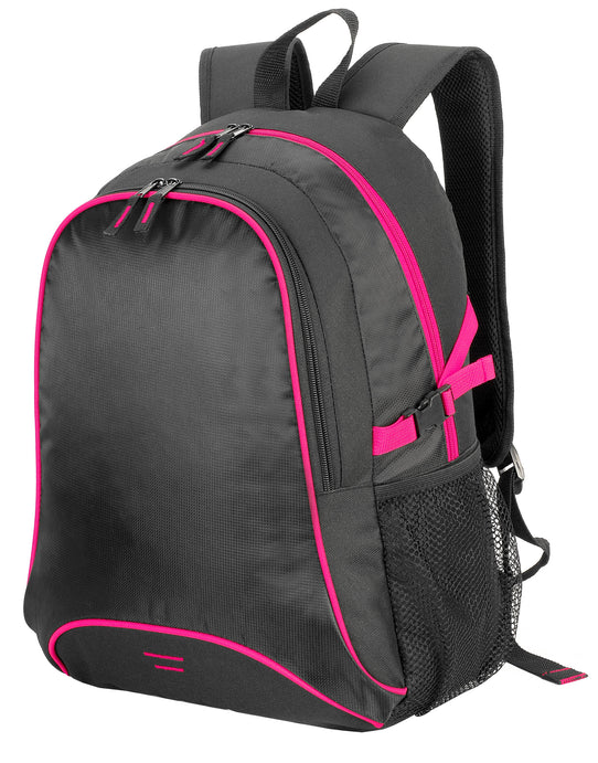 Shugon SH7677 Osaka Backpack - Black/Hot Pink