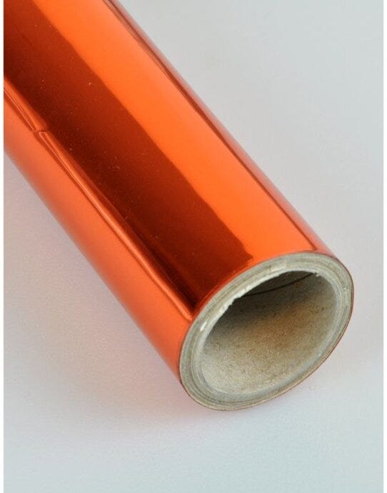 The Magic Touch TFOILMETAL25M Magic Touch T Foil Metallic Film (25M) - Metallic Orange