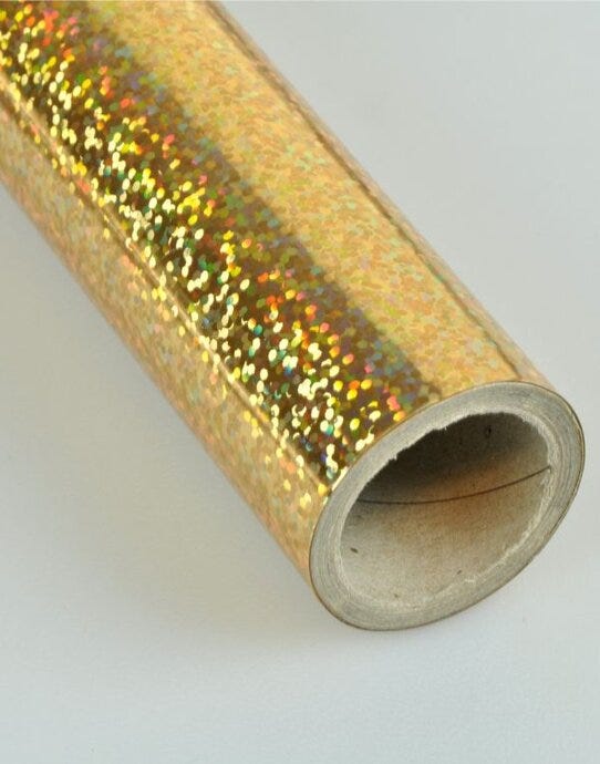 The Magic Touch TFOILSPARK25M Magic Touch T Foil Sparkle Film (25M) - Sparkle Gold