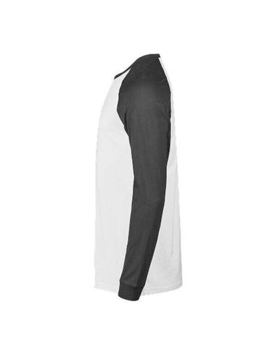 Tee Jays TJ1170 Unlabeled Baseball Tee - White/Black