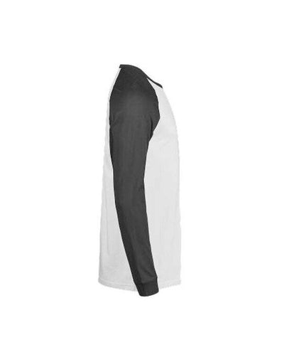 Tee Jays TJ1170 Unlabeled Baseball Tee - White/Black