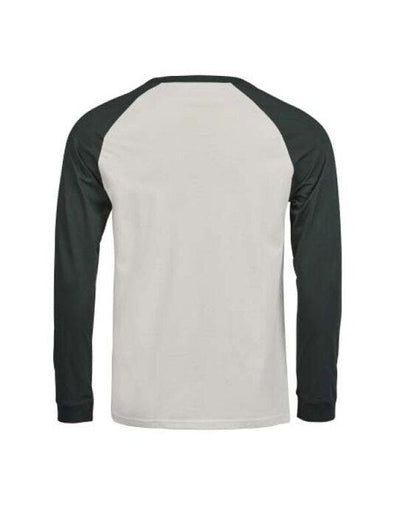 Tee Jays TJ1170 Unlabeled Baseball Tee - Cement/Dark Green
