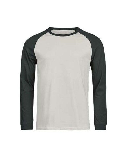 Tee Jays TJ1170 Unlabeled Baseball Tee - Cement/Dark Green