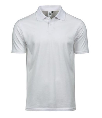 Tee Jays TJ1200 White plain polo shirt