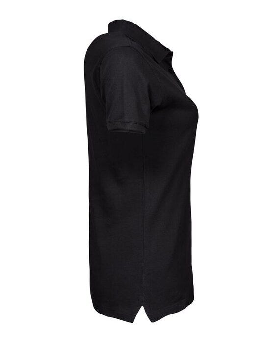 Tee Jays TJ1401 Ladies Heavy Polo - Black