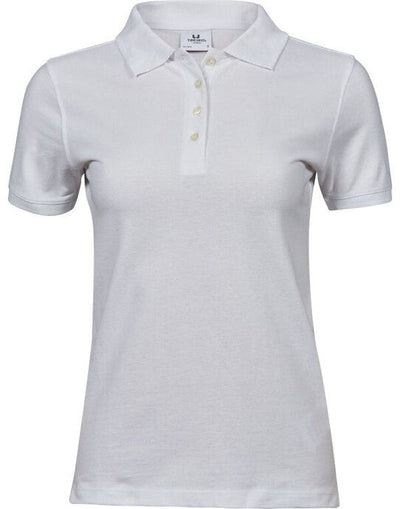 Tee Jays TJ1401 Ladies Heavy Polo - White