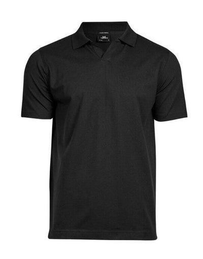 Tee Jays TJ1404 Men's Luxury Stretch VNeck Polo - Black