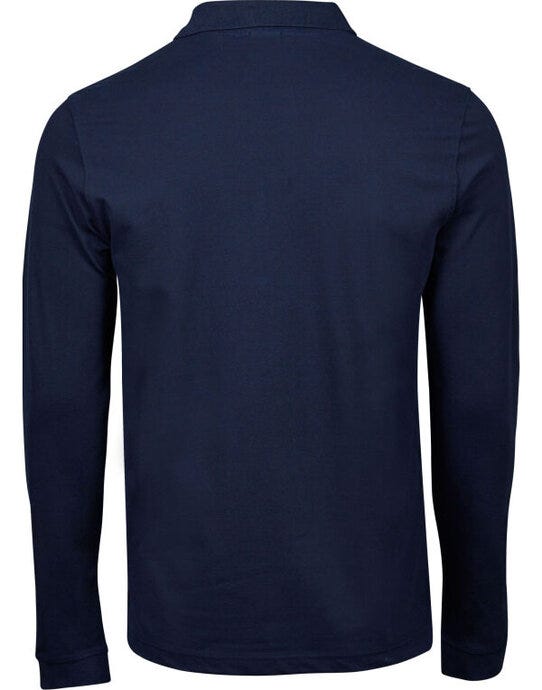 Tee Jays TJ1406 Mens Luxury L/S Stretch Polo - Navy