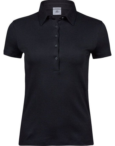 Tee Jays TJ1441 Ladies Pima Cotton Polo - Black