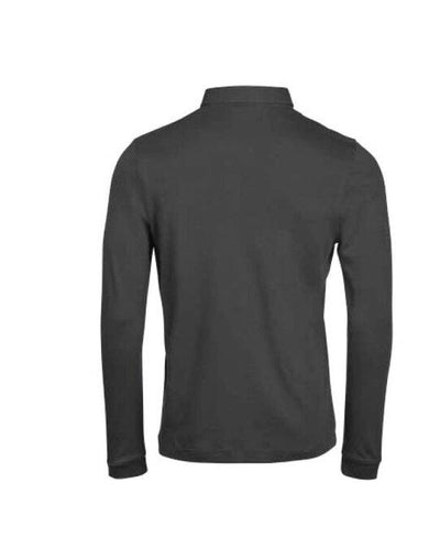 Tee Jays TJ1442 Pima Cotton Long Sleeve Polo - Black