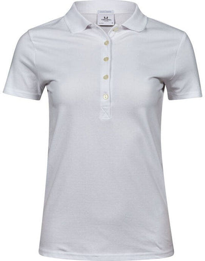 Tee Jays TJ145 Ladies Luxury Stretch Polo - White