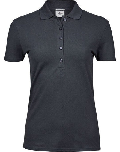 Tee Jays TJ145 Ladies Luxury Stretch Polo - Dark Grey
