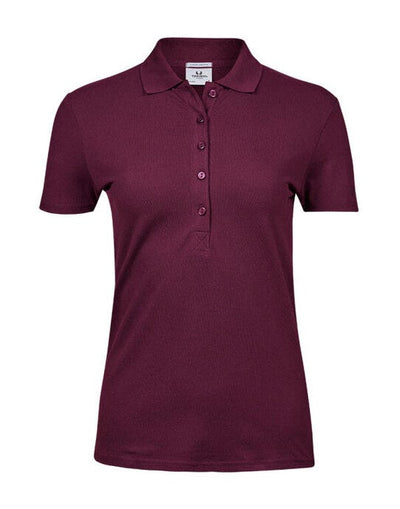 Tee Jays TJ145 Ladies Luxury Stretch Polo - Wine