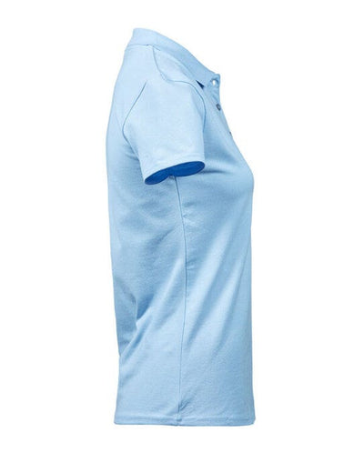 Tee Jays TJ145 Ladies Luxury Stretch Polo - Light Blue