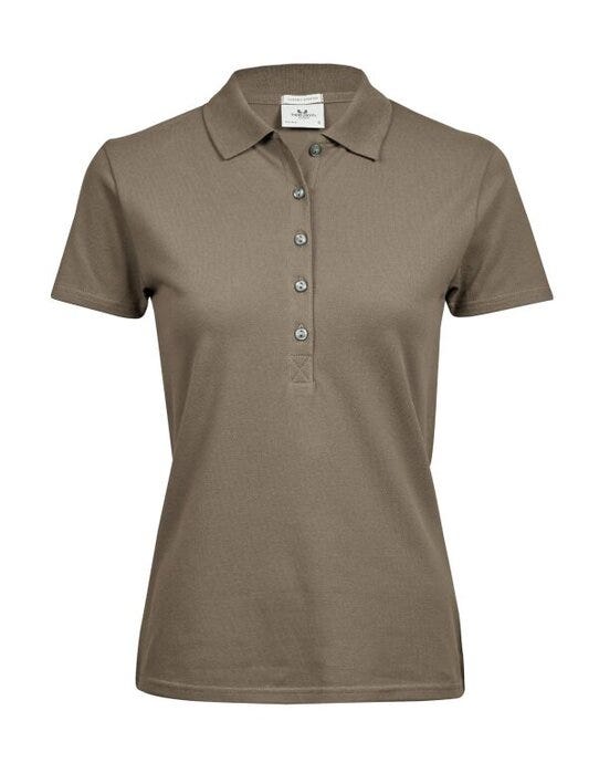 Tee Jays TJ145 Ladies Luxury Stretch Polo - Clay