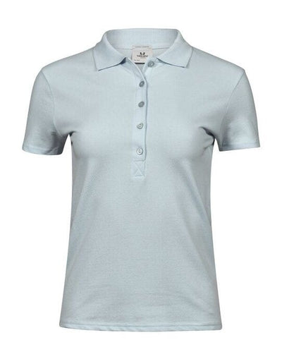 Tee Jays TJ145 Ladies Luxury Stretch Polo - Ice Blue