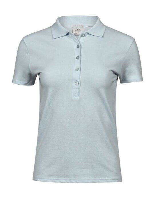 Tee Jays TJ145 Ladies Luxury Stretch Polo - Ice Blue
