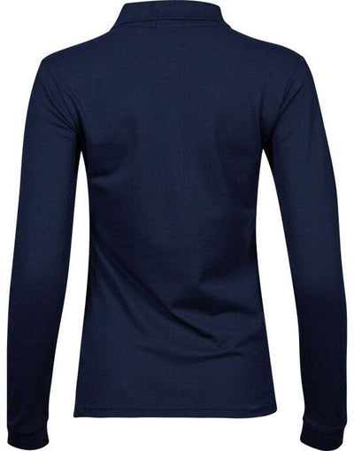 Tee Jays TJ146 Ladies Luxury L/S Stretch Polo - Navy